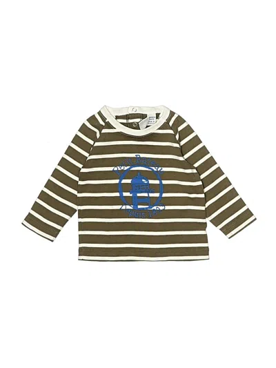 Pre-owned Petit Bateau Babies' Long Sleeve T-shirt In Brown