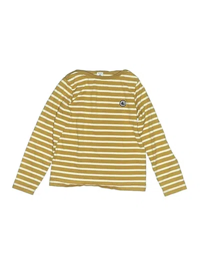 Pre-owned Petit Bateau Kids' Long Sleeve T-shirt In Gold
