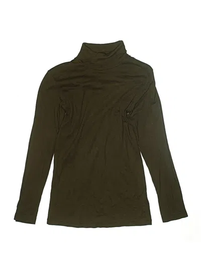 Pre-owned Petit Bateau Kids' Long Sleeve Turtleneck In Brown