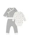 Petit Bateau Multicolor Newborn Suit For Baby Boy With Sailboat In Multicolor