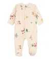 Petit Bateau Onesie With Animals In Panna