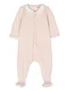 Petit Bateau Onesie With Front Fastening In Rosa