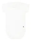 Petit Bateau White Bodysuit For Baby Girl In White