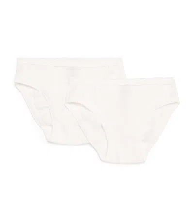 Petit Bateau Kids' Pack Of 2 Cotton Briefs In Neutral