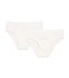 Petit Bateau Pack Of 2 Cotton Briefs In Neutral