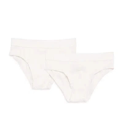 Petit Bateau Kids' Pack Of 2 Cotton Briefs In Neutral
