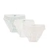 Petit Bateau Pack Of 3 Organic Cotton Briefs In White