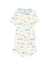 Petit Bateau Patterned Pyjama Shorts In White