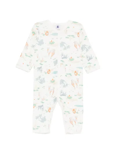 Petit Bateau Babies' Patterned Romper In Multi