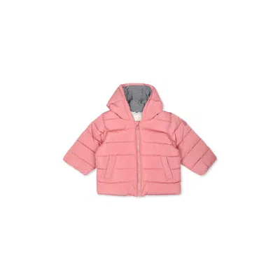 Petit Bateau Pink Padded Coat For Baby Girl