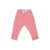 Petit Bateau Pink Trousers For Baby Girl With Logo In Pink