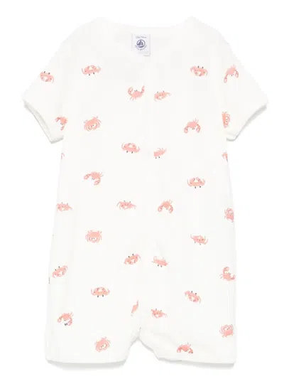 Petit Bateau Babies' Printed Shorties In White