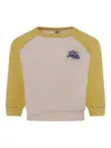 Petit Bateau Raglan-sleeves Logo Sweatshirt In Nude