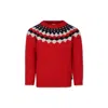 Petit Bateau Jacquard Sweater In Red