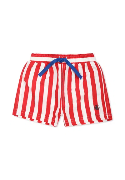Petit Bateau Red Swim Shorts For Baby Boy