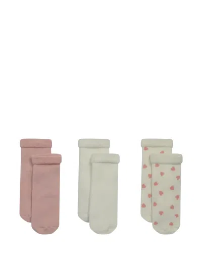 Petit Bateau Babies' Ribbed Cuff Socks (set Of Three) In Multi