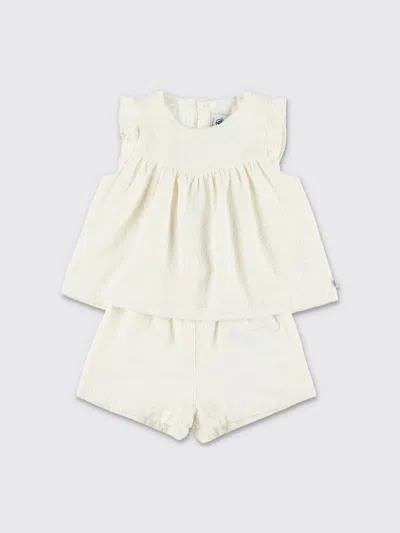Petit Bateau Babies'  Romper Kids In White