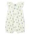 Petit Bateau Romper With Front Opening In Bianco