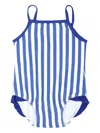 Petit Bateau Light Blue Swimsuit For Baby Girl In Blue