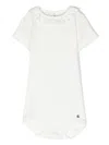 Petit Bateau Ruffled Cotton Body In White