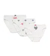 Petit Bateau Set Of 3 Cotton Briefs In White