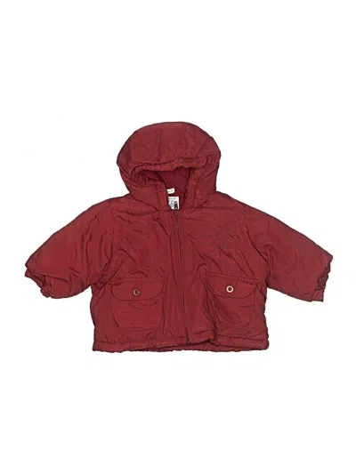 Pre-owned Petit Bateau Babies' Snow Jacket In Red