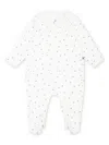 Petit Bateau Star-print Cotton Romper In White