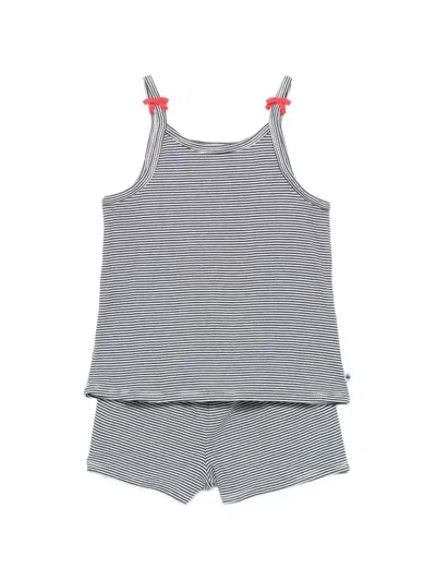 Petit Bateau Kids' Striped Pajamas In Blue