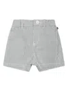 Petit Bateau Striped Shorts In Grey