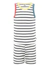 Petit Bateau Stripy Pajamas In White
