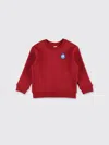 Petit Bateau Logo-patch Long-sleeved Sweatshirt In Purple