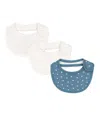 Petit Bateau Tri-pack Bibs In Bianco