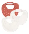 Petit Bateau Tri-pack Bibs In Bianco