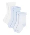 Petit Bateau Tri-pack Socks In Cielo