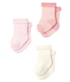 Petit Bateau Tri-pack Socks In Rosa
