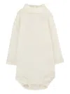Petit Bateau Turtleneck Bodysuit In White