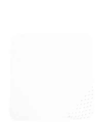 Petit Bateau Whale-print Cotton Blanket In White