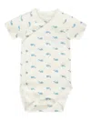 Petit Bateau Whale-print Wrap Bodies In White