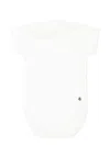 Petit Bateau White Bodysuit For Baby Girl In White