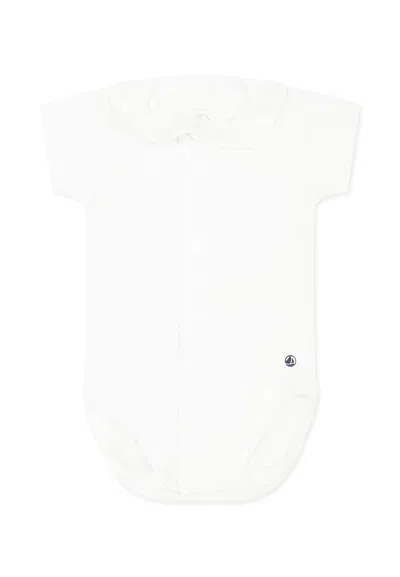 Petit Bateau White Bodysuit For Baby Girl