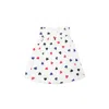 Petit Bateau White Dress For Baby Girl With Hearts In White