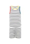 Petit Bateau Stripy Pajamas In White