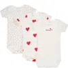Petit Bateau White Set For Baby Girl In White