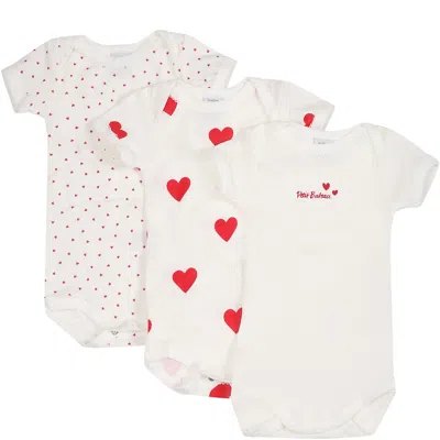 Petit Bateau Kids' White Set For Baby Girl
