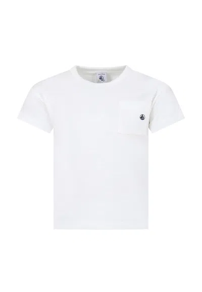 Petit Bateau White T-shirt For Kids