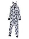 Petit Bateau Zebra-print Pyjamas In Animal Print