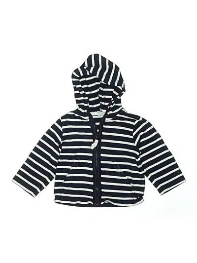 Pre-owned Petit Bateau Kids' Zip Up Hoodie In Blue