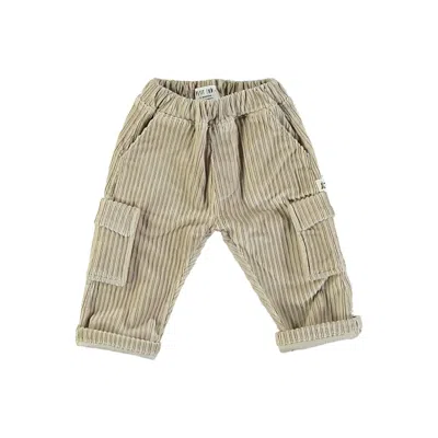 Petit Indi Kids Corduroy Pants In Beige In Neutral