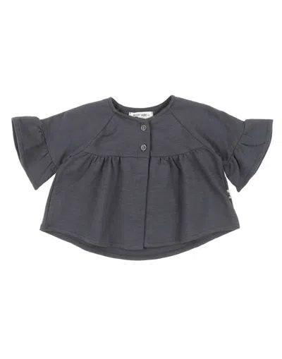 Petit Indi Babies'  Cardigans In Grey