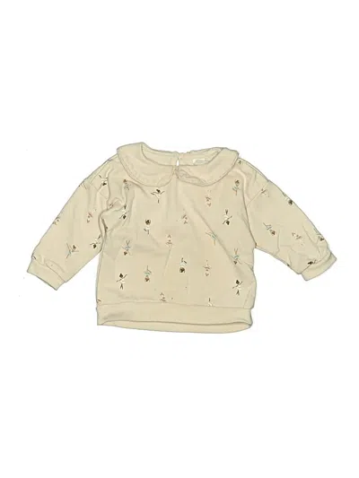 Pre-owned Petit Lem Babies' 3/4 Sleeve Blouse In Ivory